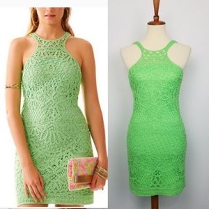 Lily Pulitzer Green Jamie Lace Crochet Dress XXS